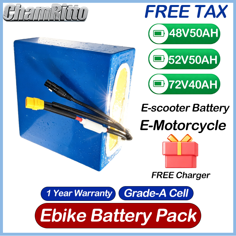 แบตเตอรี่ลิเธียมสำหรับจักรยานไ - 60V 30Ah 21700 Battery Pack บทวิจารณ์และราคา